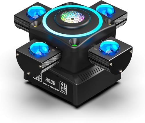 4 Arms Moving Head Light 120W 4 in 1 Stage Light Beam/Wash/Zoom/E...