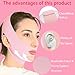 V Line Lifting Mask Chin Strap for Sleeping, Face Lifting Strap, Chin Strap, V Line Mask, Jawline Shaper, Jaw Strap, Double Chin Reducer, Face Lift Tape & Snoring Solution (Pink-)