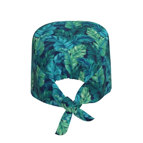 Image of Working Cap Scrub Cap with Sweatband Adjustable Unisex Women Tie Back Hat Nurse Surgical Caps