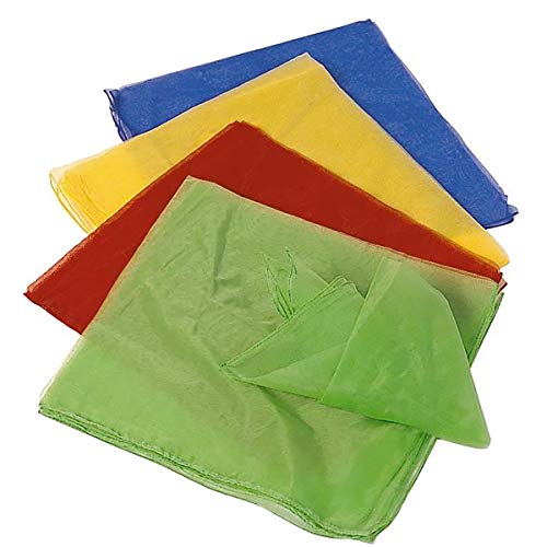 Adhome - 1911500-12 Toiles de Jonglerie Assortiment de 4 Couleurs 66 cm x 66 cm Cover