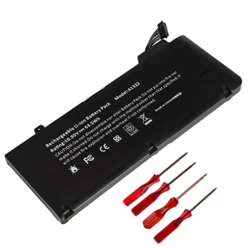 VBESTLIFE Ersatztastatur Für Apple MacBook Pro 13 Zoll A1278 (2009–2012) – US-Layout, Schwarz