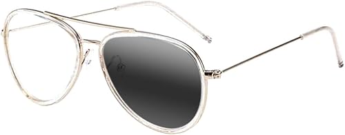 Miniatura 7 de Newsight Gafas de lectura fotocromáticas con marco de metal progresivo multifocal de transición progresiva para hombres y mujeres, lentes de sol