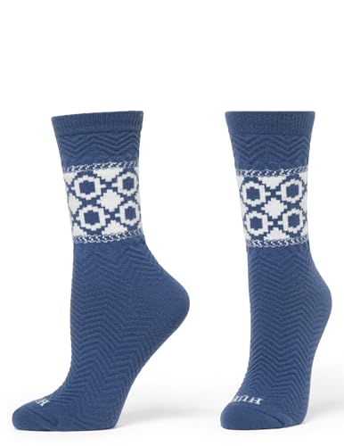 Image of HUE womens Crew Length Boot Socks, 2 Pair Pack