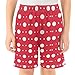 ALAZA Fashion Red Polka Dot Boys Athletic Shorts Casual Shorts with Pockets Bottom Pants Summer Athletic Running Shorts 9-10 Year