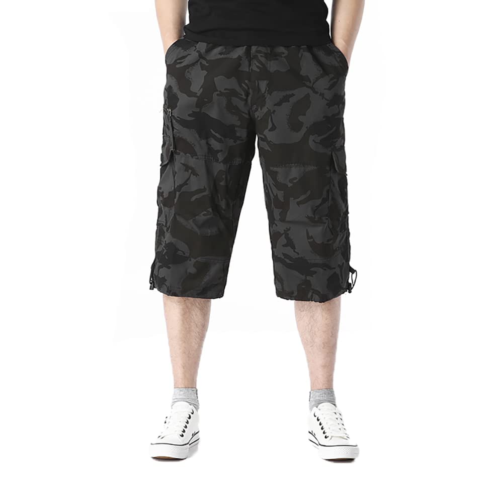 Jyg Cargo Shorts For Men Cotton Outdoor Hiking Capris Pants