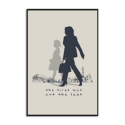 Cartel de metal con texto en inglés "First But Not The Last Kamala Harris First Madam Vicepresident of The United States", decoración del hogar, baño, 20,3 x 30,5 cm