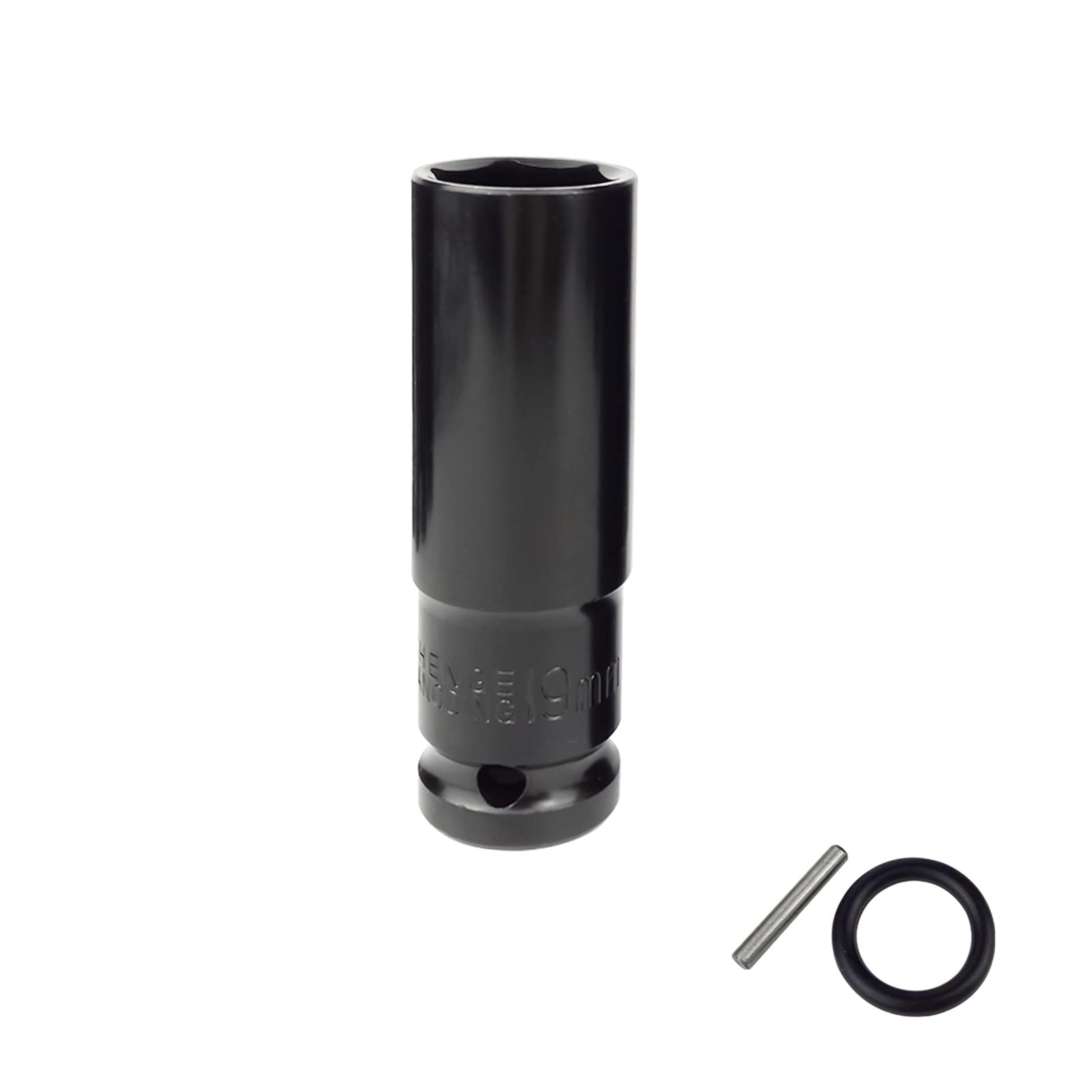 Jeu de douilles à choc profondes 3 pièces avec entraînement métrique 1/2", adaptateur de clé solide et robuste pour outils manuels et outils de réparation (couleur : 78 x 11 mm) (78 x 19 mm)