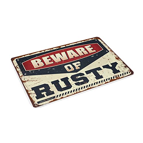 Tapis intérieur imperméable Beware Of Rusty pour sol sec de piscine - 3