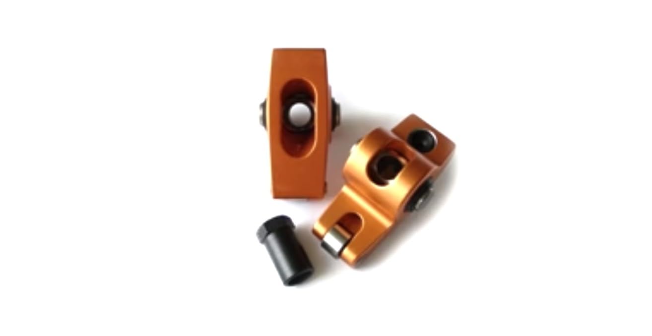S6001 Rocker Arm, Original, 7/16 in Stud Mount, 1.5 Ratio, Full Roller, Aluminum, Orange Anodized, Compatible with Pontiac V8, Set of 16-image-34