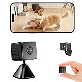 javiscam 2026 Upgraded 4K Spy Camera, Mini Hidden WiFi Camera with Live View, Plug-in Indoor Security Cam, 24/7 Recording, Motion Alerts, Night Vision, Cloud & TF Storage