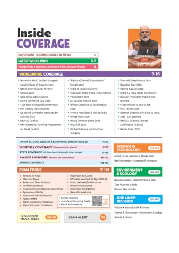 Image of Arihant Headlines Current Affairs 2026 | Govt. Jobs Special - 360 Coverage April 2025-April 2026 | UPSC, State PCS, SSC, NDA /CDS, Railway & Police ... Oneliners & Infographic with 10 Mock Tests