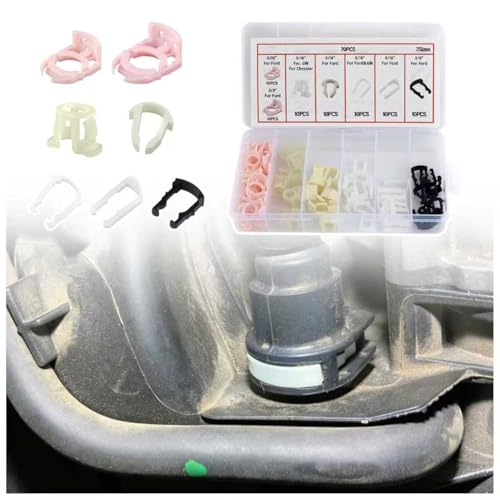 70PCS Car Fuel Line Clips Replaces OEM 93740718,Durable 3/8 &