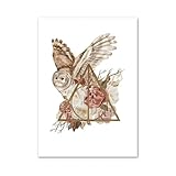 Photo Gallery casa poster decorativo simbolo gufo fiori pozione arte murale tela pittura nordica poster e stampe immagini da parete decorazione per cameretta bambini(d,30x40cm) Photo Gallery casa poster decorativo simbolo gufo fiori pozione arte murale tela pittura nordica poster e stampe immagini da parete decorazione per cameretta bambini(d,30x40cm)