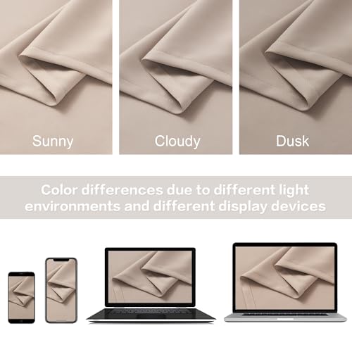 Cortinas de microfibra de triple tejido de alta calidad gris pardo 6