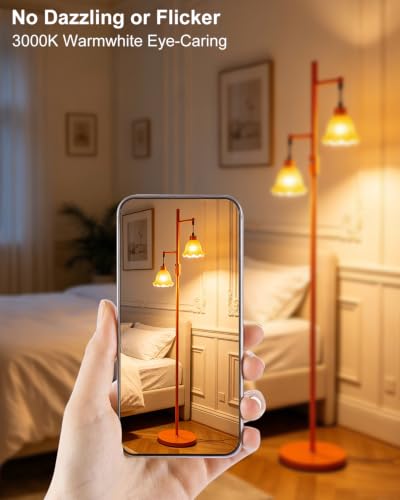 Image of Lightdot Globe Floor Lamp with LED Bulbs Included, Dimmable Floor Lamps,Unique Modern Standing Tall Lamp for Bedroom Living Room /Sofa Beside /Corner Decor-Gold