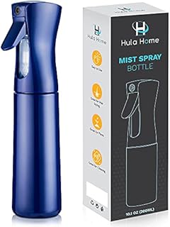 Continuous Spray Bottle for Hair & Plants (10.1oz/300ml, Blue) Great Small Mist Atomizer for Styling, Cleaning, Salons, Face, Scents, & Skin Care, Ultra Fine Water Mister