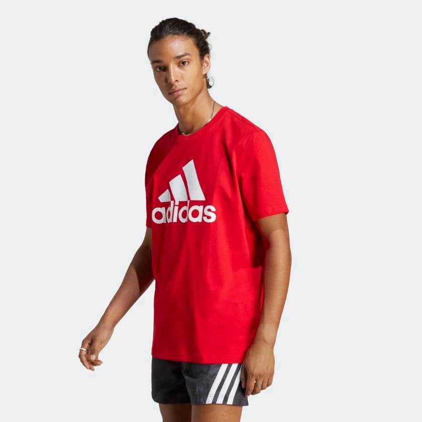adidas Men's Essentials Single Jersey 3-Stripes T-Shirt - Image 2