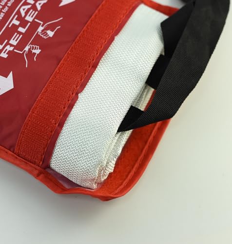 Image of RIVERWELD Fire Blanket for Home Kitchen Emergency Fire Suppression Fireproof Blanket Retardant Blankets Fire Safety & Emergency Supplies for House Car Fireplace Camping Picnic Grill 48 inchx48 inch