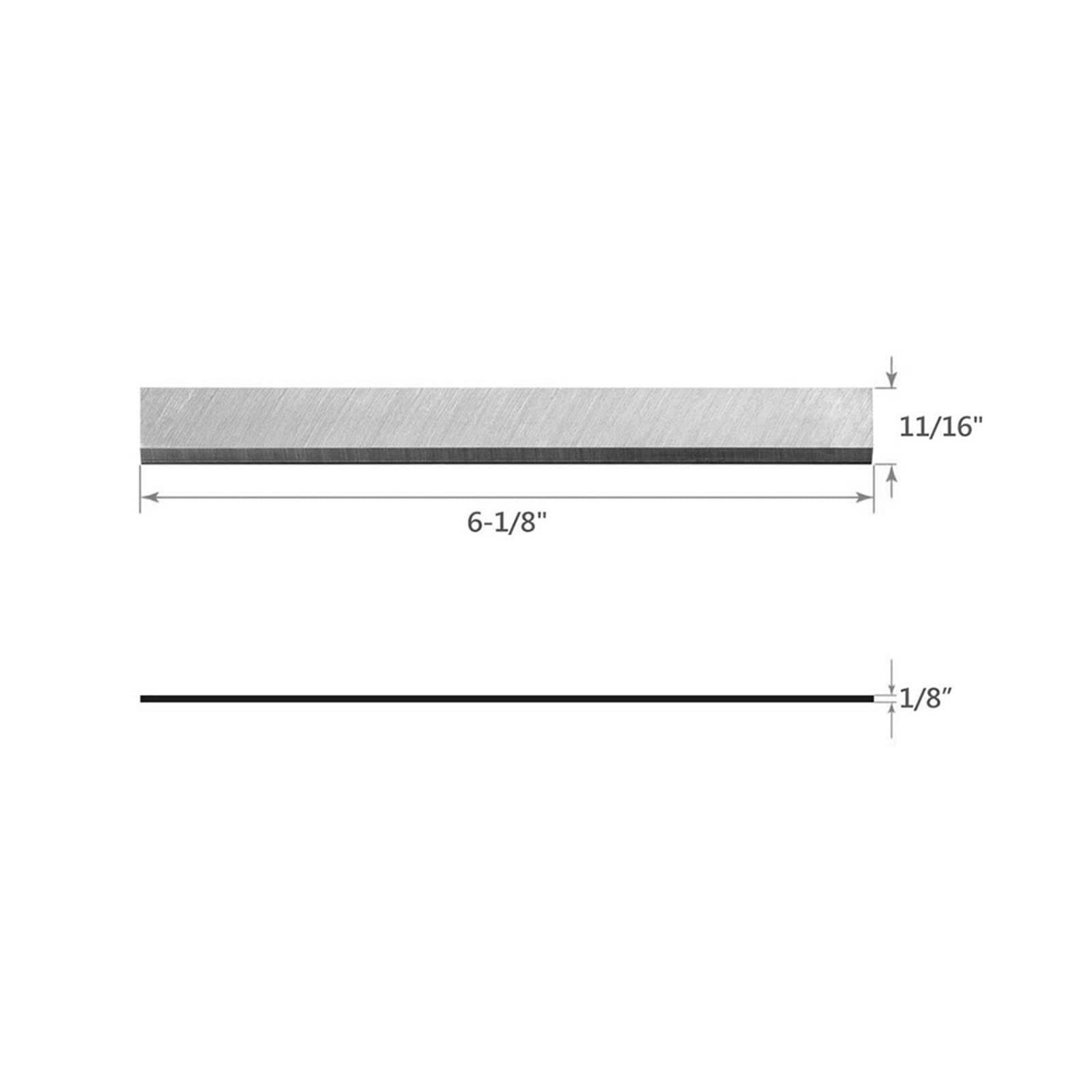 3 pièces 155x17x3mm Lame de Rabot 6-1/8 "155mm Lames de dégauchisseuse Remplacement C6 06 Lame de Rabot à Bois for Le Travail du Bois