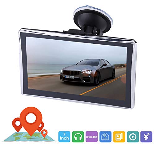 7 Inch Touch Screen GPS Navigation Maps System Device International, GPS Navigator 256M 8GB FM with Bluetooth Lifetime Map Update for Cars Trucks Vehicles(Europe)