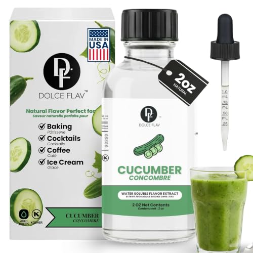 Image of Dolce Flav Cucumber Extract, Natural Flavors, for Drinks, 2oz