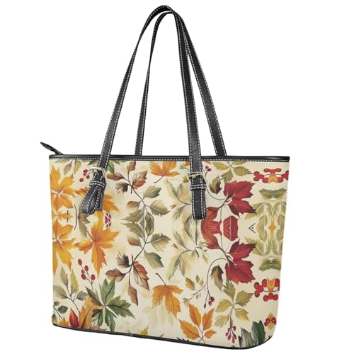 Fall Shoulder Bag for Women Leather Tote Bag with Zipper for Ladies Reusable Shopping Handbag Travel Saddle Bag3