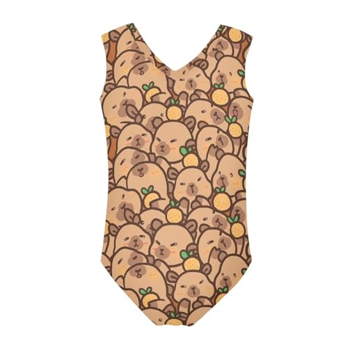 Girls Swimsuit 3-14Y One Piece Swimwear Sleeveless Girls Bathing Suit2