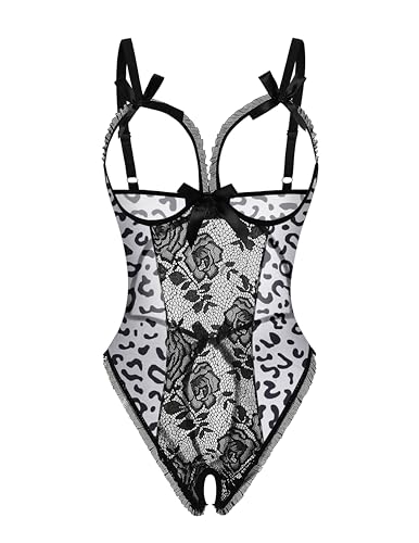 Image of Avidlove Women One Piece Lingerie Sexy Lace Babydoll Mini Bodysuit