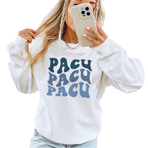 Groovy Blue PACU Nurse Sweatshirt, Post Anesthesia Care Unit Gift, Nursing School Graduation, Nurse Appreciation Week Shirt, Nurse Life Unisex Crewneck Sweatshirt3