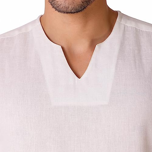 Image of rytras Men's Cotton Straight Fit Straight Kurta