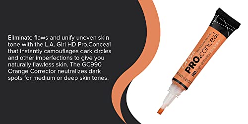 Image of LA Girl Pro High Definition Concealer 1, GC 990 Orange Corrector, 16 Ounce (LAX-GC990-D).