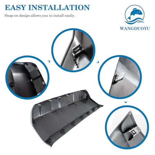 Image of Front Bumper Lower Valance Panel Skid Plate Black Compatible with 2016-2023 Toyota Tacoma - Replaces Part 53911-04210 TO1095205 (Lunar Rock)