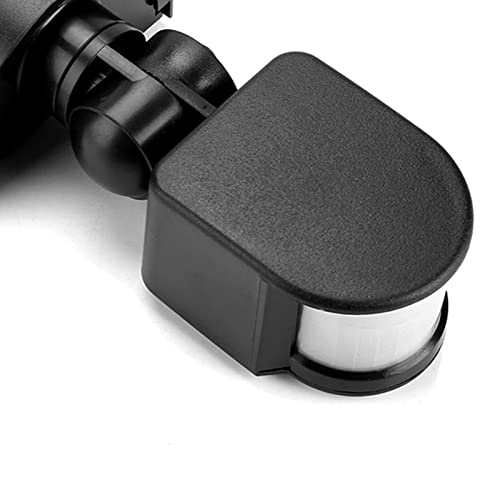 Pir Sensor Switch, Outdoor Ip65 Waterproof Adjustable Pir Body Motion Infrared Sensor Detector Light Bulb Switch, Home Lighting Switch With 160° Detection Range 110V-240V(Black) #TOP7