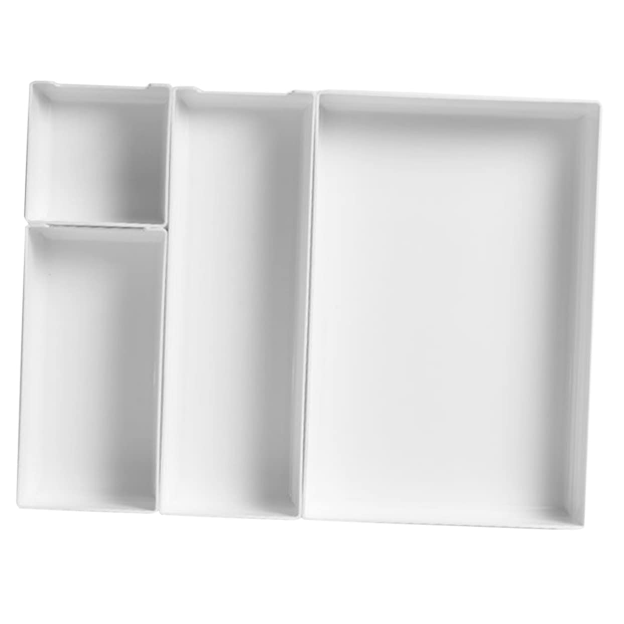 Alipis Organizzatore Per Cassetti Per Ufficio Casa Utensili Da Trucco Bagno 4 Pezzi Vassoi Portaoggetti in Plastica Per Scrivania