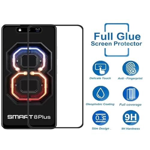 Image of DD SON (Black 11D Tempered Glass for Samsung, Redmi etc (Q-Infinix Smart 8 Plus 5G)