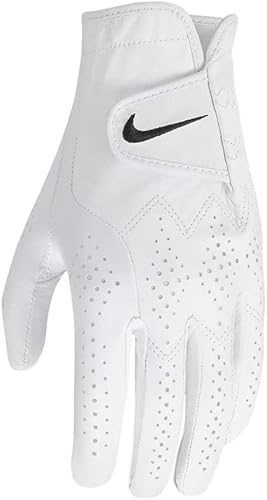 Nike Guantes de golf para mano izquierda Tour Classic IV para hombre, color blanco, negro, talla ML