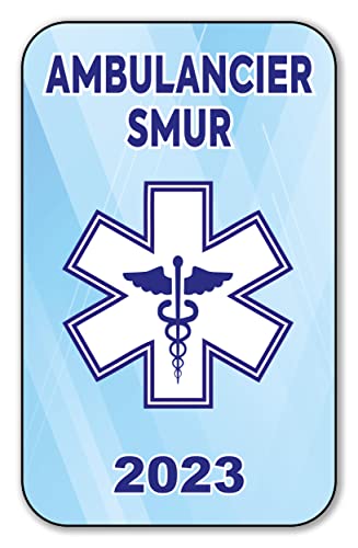 SIGNAL SAFETY Autocollant Sticker - Vignette Caducée 2023 pour Pare Brise en Vitrophanie - V10 Ambulancier SMUR Cover