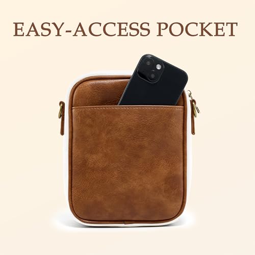 Image of Small Crossbody Bag for Women with Card Slots Vegan Leather Messenger Bag Men Wallet, Cross Body Anti-theft Shoulder Purse