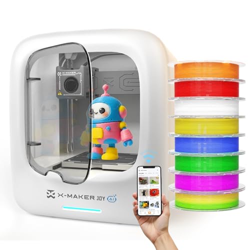 AOSEED X-MAKER JOY 3D Printer for Beginners, with Extensive Model Library & Customization Tool, Wi-Fi & App Control, Bui