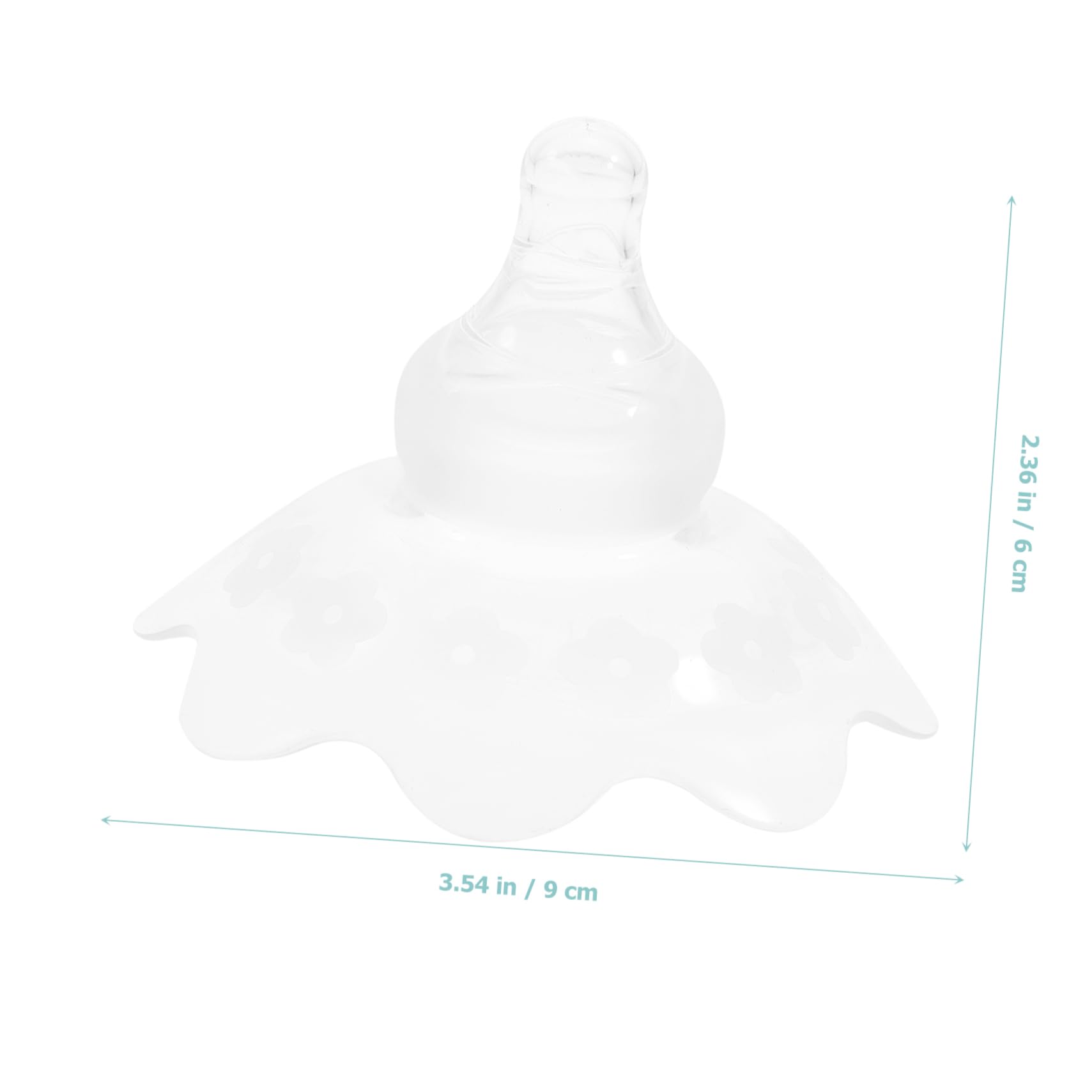 Totority 2Pcs Breastfeeding Shield Silicone Protector Durable Nursing Assistant Cover for Comfortable Lactation Prevents with Strong Suction for Moms