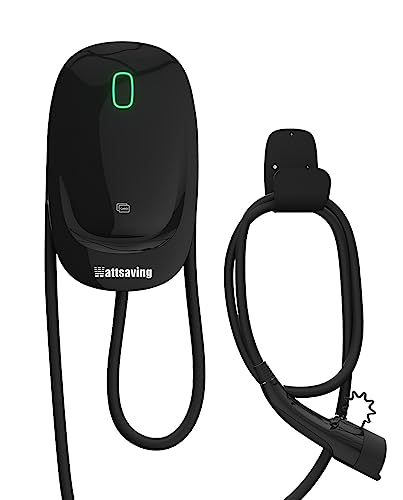 wattsaving chargeur ev triphasé 22kw/11kw monophasé 7kw/3,5kw borne de recharge vehicule electrique avec câble de charge de type 2 de 5 mètres installation de câblage
