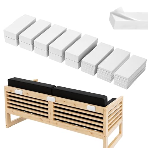 ChAusa Lot de 25 protecteurs muraux pour chaises, autocollants en caoutchouc pour portes de sauvetage mural, épaisseur pour meubles, mousse EVA blanche...