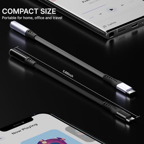 Image of Basesailor USB C to 3.5mm Audio Jack Adapter | Type C to AUX Headphone Converter with DAC | Compatible with iPhone 15 /16 /17 Series, OnePlus, Google, Nothing, Motorola | Durable Design By AILKIN