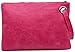 AMAZE Womens Oversized Clutch Bag Large PU Leather Pouch Evening Handbags Envelope Purse with Wristlet Shoulder Lady (Pink)