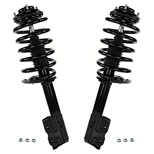 Image of Detroit Axle - Front 8pc Struts Kit for 2012-2017 Jeep Compass 2011-2017 Patriot, Sway Bars Outer Tie Rods Lower Ball Joints Struts & Coil Spring 2013 2014 2015 2016 Replacement Suspension