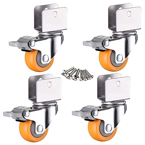 Roulettes de 32 mm avec support en forme de U pour réparer un berceau instable