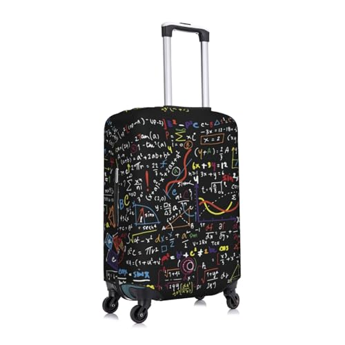 Math Formula Print Suitcase Cover Luggage Protector Washable Elastic Fashionable Travel Gear Cover3