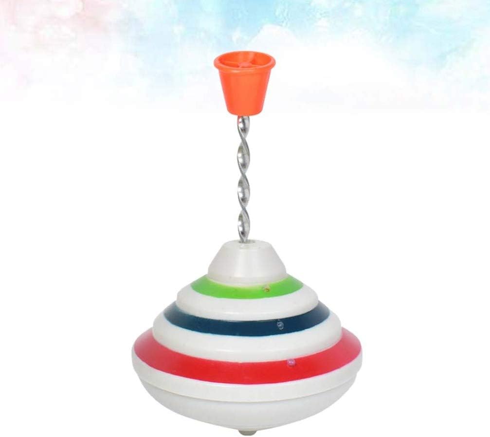 Toyvian Music Spinning Top Toy Light Up LED Spin Toys Flashing Spinner Gyroscopes Toy for Easter Birthday School Party Toy Favor