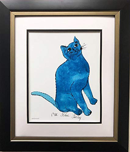 【模写】限定100部証明書 Andy Warhol One Blue Pussy One Blue Pussy, Andy Warhol C 1954, Blue Sam the Cat Fine