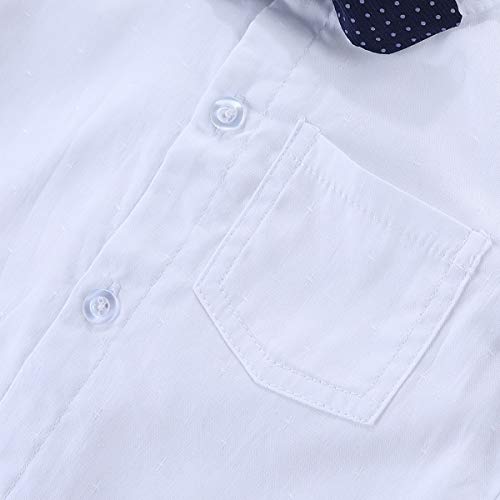 Famuka Boy Suit Set With Bowtie Baby Plaided Outfit Toddlers Formal Clothing thumb #3
